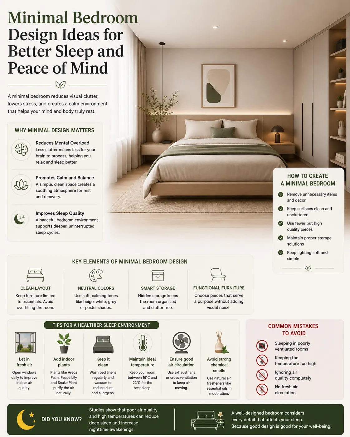 Minimal bedroom design ideas